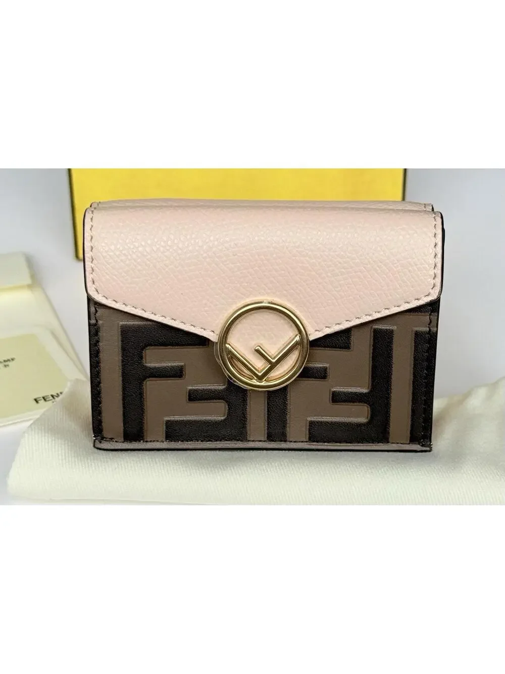 New Auth Fendi Zucca Leather Mini #273690F28B